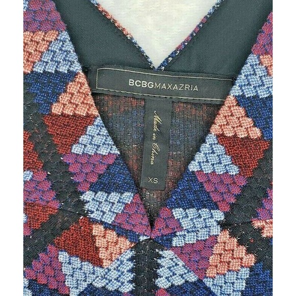 BCBGMAXAZRIA Tesa Jacquard Halter Dress XS - Picture 6 of 6